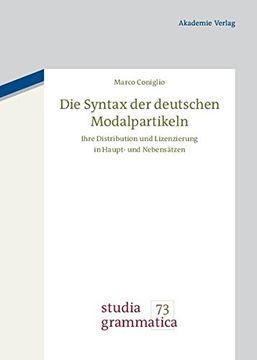 portada Die Syntax Der Deutschen Modalpartikeln (Studia Grammatica)
