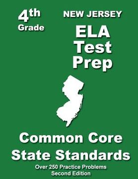 portada New Jersey 4th Grade ELA Test Prep: Common Core Learning Standards (en Inglés)