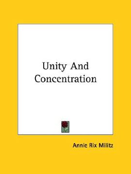 portada unity and concentration (en Inglés)