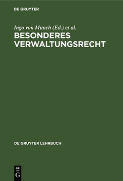portada Besonderes Verwaltungsrecht (de Gruyter Lehrbuch) (German Edition) [Hardcover ] (in German)
