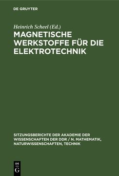 portada Magnetische Werkstoffe fã â¼r die Elektrotechnik (German Edition) [Hardcover ] (in German)