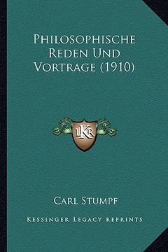 portada Philosophische Reden Und Vortrage (1910) (in German)