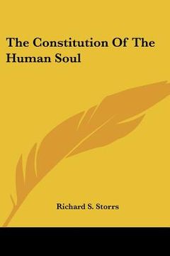 portada the constitution of the human soul (en Inglés)