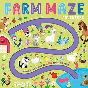 portada Farm Maze Adventure: Maze Book for Kids (en Inglés)