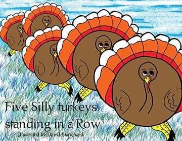 portada Five Silly Turkeys Standing in a row (en Inglés)