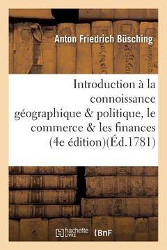 portada Introduction À La Connoissance Géographique Et Politique, Le Commerce Et Les Finances, l'Europe (en Francés)