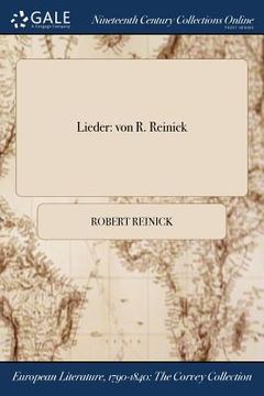 portada Lieder: von R. Reinick (in German)