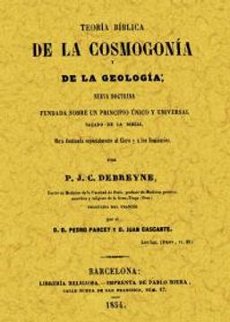 portada teoria biblica de la cosmogonia y de la geologia