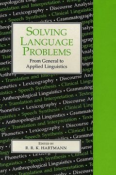 portada solving language problems: from general to applied linguistics (in English)