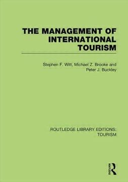 portada The Management of International Tourism (Rle Tourism) (en Inglés)
