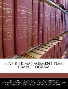 portada epa's risk management plan (rmp) program (en Inglés)