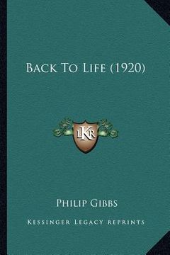portada back to life (1920) (en Inglés)