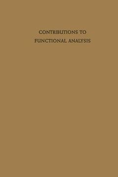 portada Contributions To Functional Analysis (english, German And French Edition) (in German)