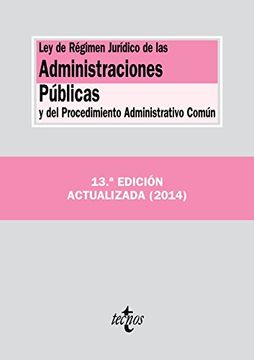 portada Ley De Régimen Jurídico De Las Administraciones Públicas Y Del Procedimiento Administrativo Común