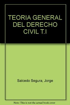 portada Teoria General del Derecho Civil t. Ia (in Spanish)