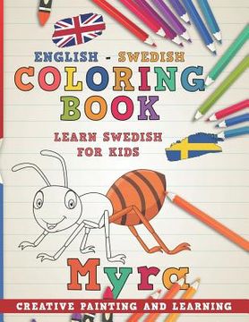 portada Coloring Book: English - Swedish I Learn Swedish for Kids I Creative Painting and Learning. (in English)