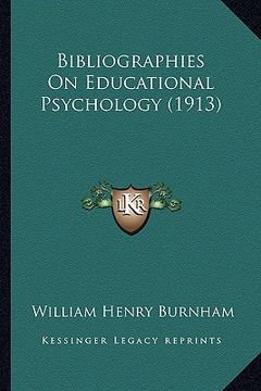 portada bibliographies on educational psychology (1913) (in English)