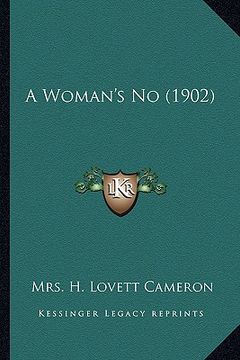 portada a woman's no (1902) (en Inglés)