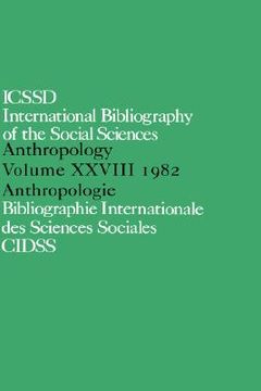 portada ibss: anthropology: 1982 vol 28 (en Inglés)