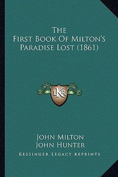 portada the first book of milton's paradise lost (1861) (en Inglés)