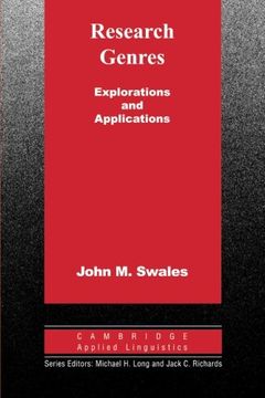 portada Research Genres: Explorations and Applications (Cambridge Applied Linguistics) (in English)