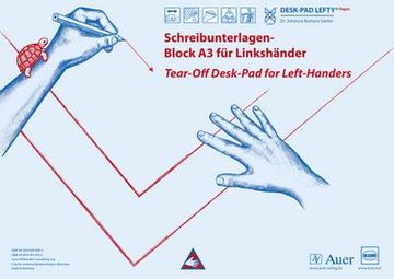 portada Schreibunterlagen-Block a3 für Linkshänder: (Alle Klassenstufen). Desk-Pad Lefty® (en Alemán)