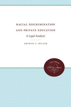 portada Racial Discrimination and Private Education: A Legal Analysis (en Inglés)