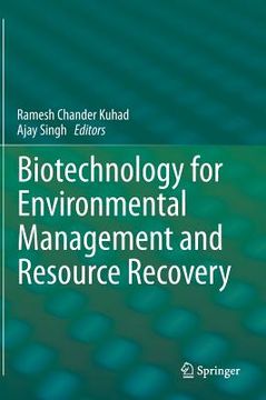 portada biotechnology for environmental management and resource recovery (in English)