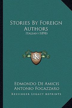 portada stories by foreign authors: italian (1898)