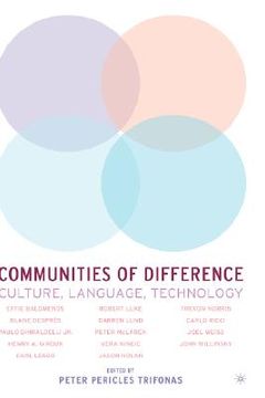 portada communities of difference: culture, language, technology (in English)