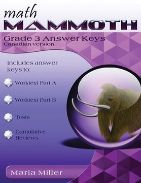 portada Math Mammoth Grade 3 Answer Keys, Canadian Version (en Inglés)