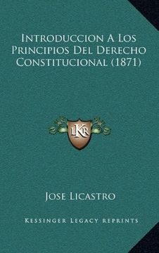 portada Introduccion a los Principios del Derecho Constitucional (1871)