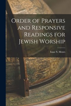 portada Order of Prayers and Responsive Readings for Jewish Worship (en Inglés)