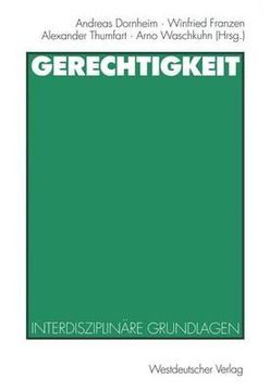 portada Gerechtigkeit: Interdisziplinäre Grundlagen (en Alemán)