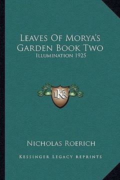 portada leaves of morya's garden book two: illumination 1925