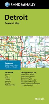portada Rand McNally Folded Map: Detroit and Southeastern Michigan Regional Map (in English)