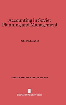 portada Accounting in Soviet Planning and Management (Russian Research Center Studies) (en Inglés)