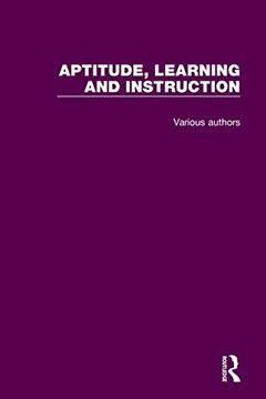 portada Aptitude, Learning and Instruction: 3 Volume set (in English)
