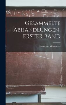 portada Gesammelte Abhandlungen, ERSTER BAND (in German)