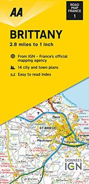 portada Road map Brittany (Road map Europe) (en Inglés)