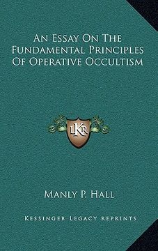 portada an essay on the fundamental principles of operative occultism (en Inglés)