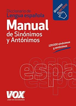 portada Diccionario Manual de Sinónimos y Antónimos de la Lengua Española