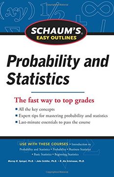 portada Schaum's Easy Outline of Probability and Statistics, Revised Edition (Schaum's Easy Outlines) (en Inglés)