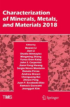 portada Characterization of Minerals, Metals, and Materials 2018 (en Inglés)