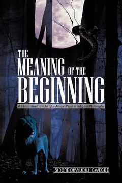 portada the meaning of the beginning: a perspective from an igbo-african popular religious philosophy (en Inglés)
