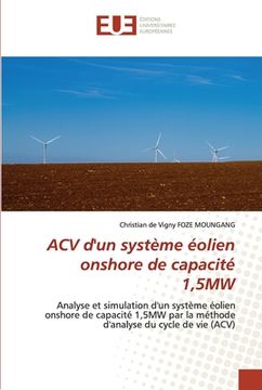 portada ACV d'un système éolien onshore de capacité 1,5MW (en Francés)