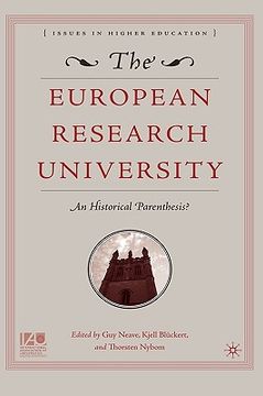portada the european research university: an historical parenthesis