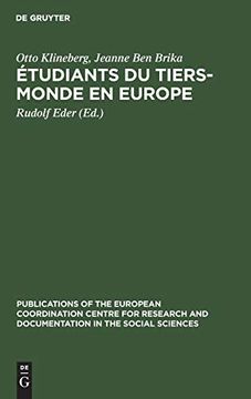 portada Étudiants du Tiers-Monde en Europe (en Francés)
