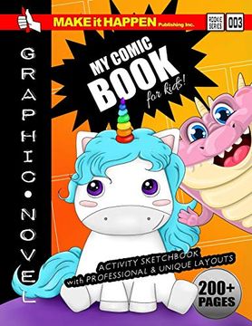 portada My Comic Book: Rookie Series 003 (Blank Unicorn & Monster Graphic Novels for Kids) (en Inglés)