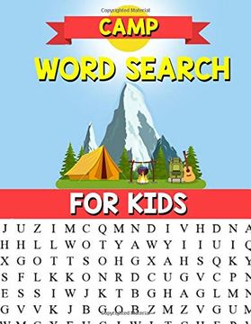 portada Camp Word Search for Kids: A Happy Camper Word Search Puzzle for Kids - Kids Camping Activity Book (en Inglés)
